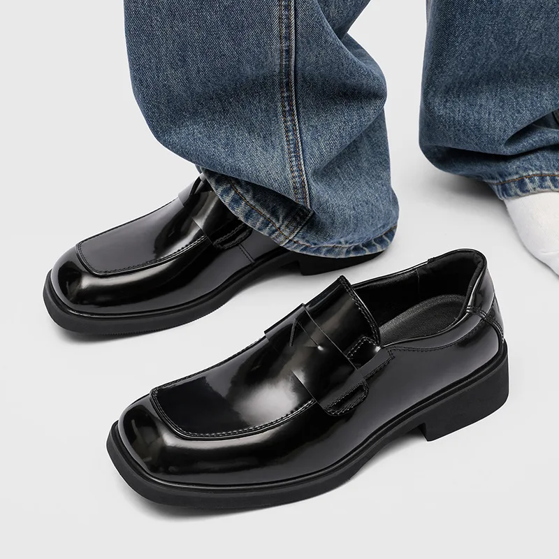 

Luxury Brand Men Shoes Formal Casual Loafer High Quality Business Office Dress Party Genuine Leather Comfortable Platform Shoes