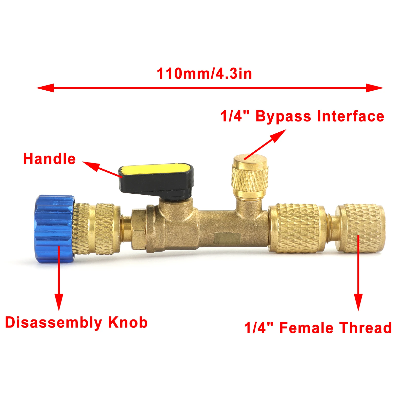 Areyourshop HVAC A/C Valve Core Removal Tool For R410A/R22/R600/R32 And Refrigeration