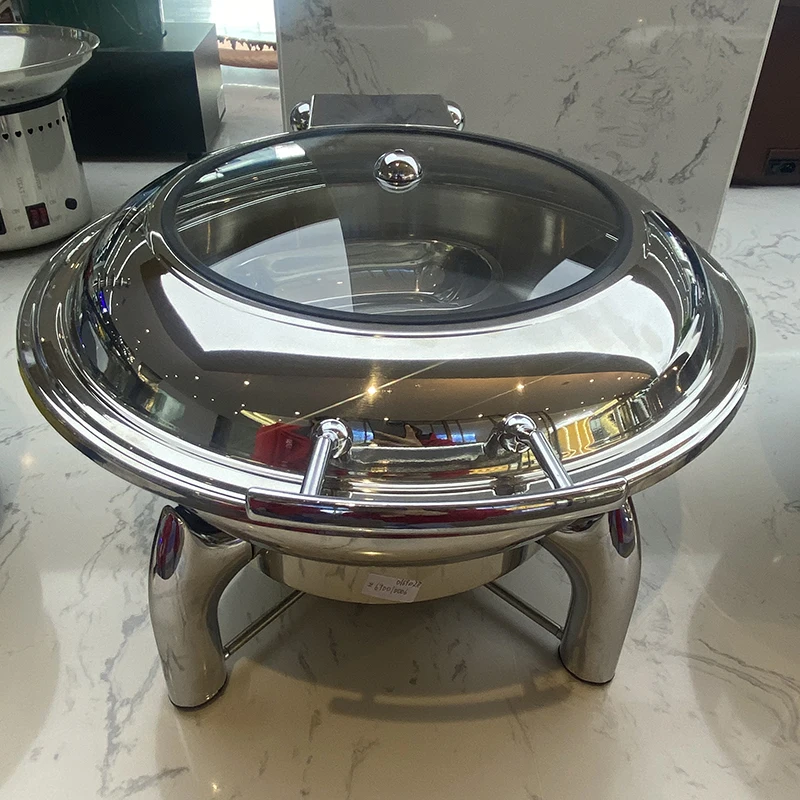 Buffet table food display rack restaurant cutlery utensils hotel breakfast table warming stove commercial warming basin