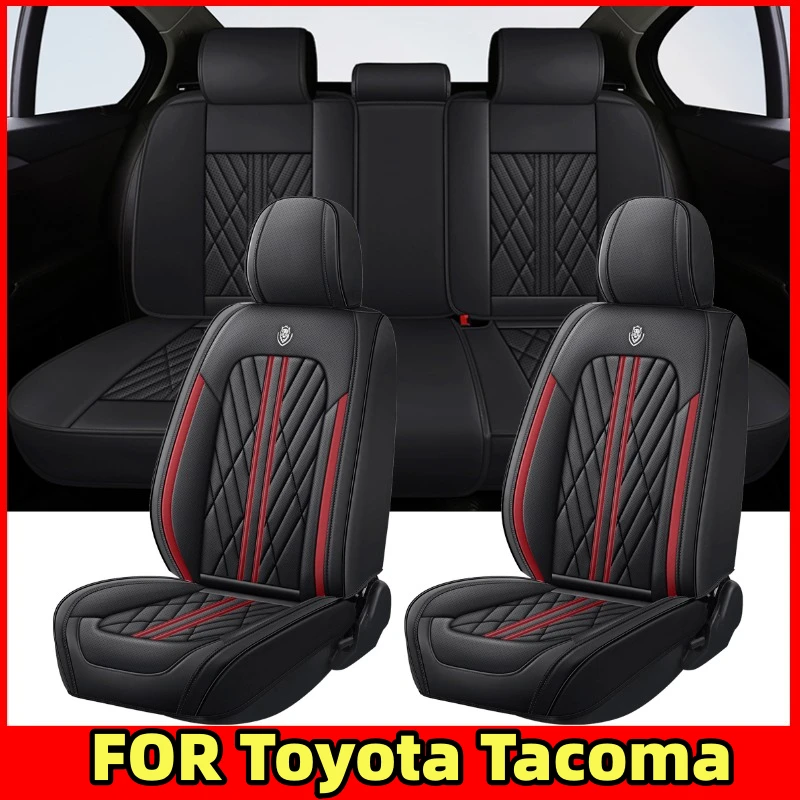 

Car seat cover Waterproof PU leather soft full wrap waterproof wear-resistant seat cover full set of 5 seat FOR Toyota Tacoma