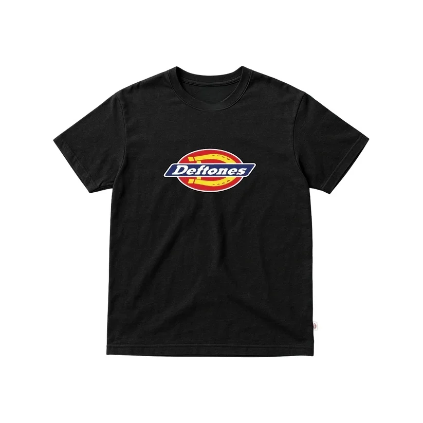 Camiseta Vintage Deftones para Homens, Estampa Gráfica da Banda Metal Saturday Night Wrist, Estilo Hip-hop Rock, Tecido Respirável, Gola Redonda, Top Macio Unissex