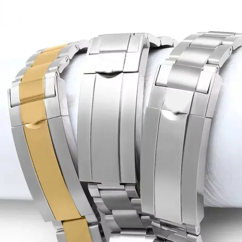 Watch Bands For Relox SUB DAYTONA Men Glide Lock Clasp Watch Strap 20mm 21mm 904L Stainless Steel Explorer 2 Watch Bracelet
