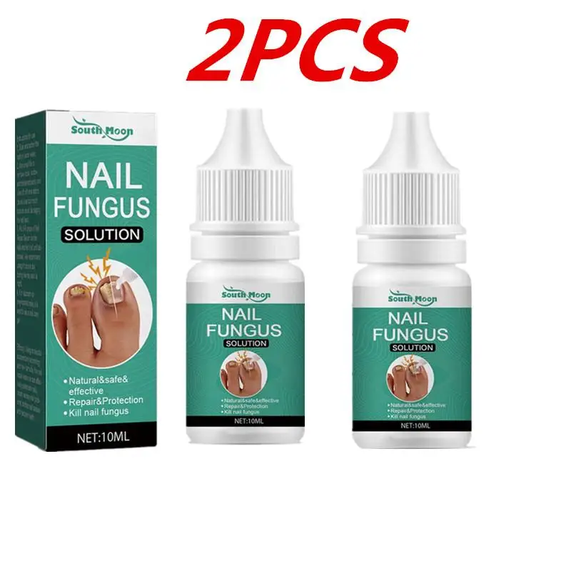 2pcs Extra Strong Nail Fungus Treatment Serum Essence Oil Feet Repair Essence Anti Toe Infection Gel Cream Removal Nails Fungal