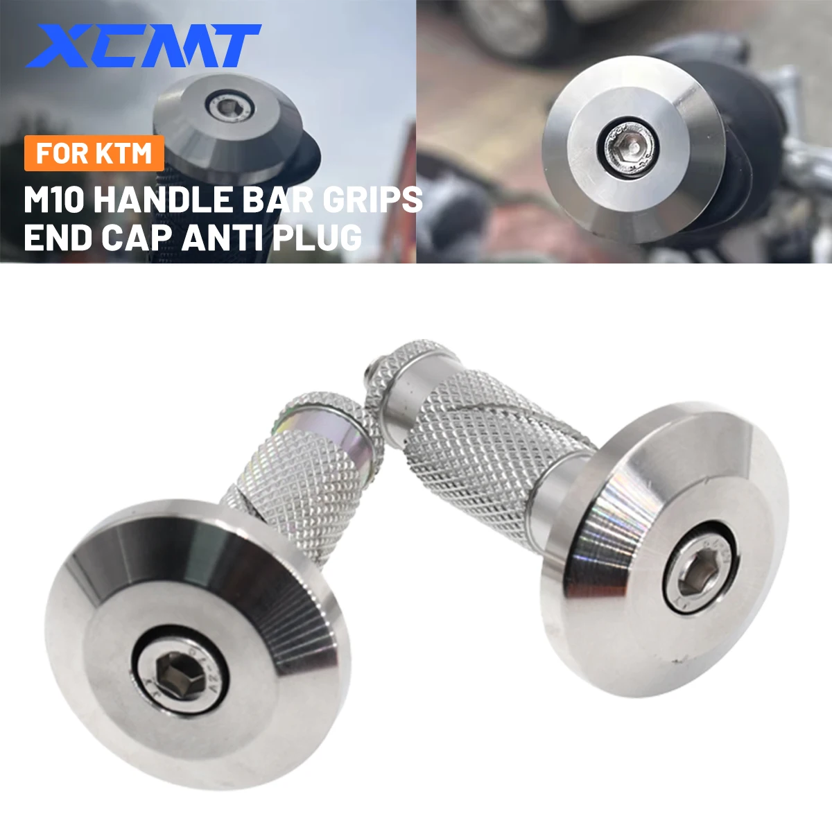 

Motorcycle M10 Handle Bar Grips End Cap Anti Plug Accessories For KTM Yamaha Honda Kawasaki Suzuki Husqvarna Moto Accessories