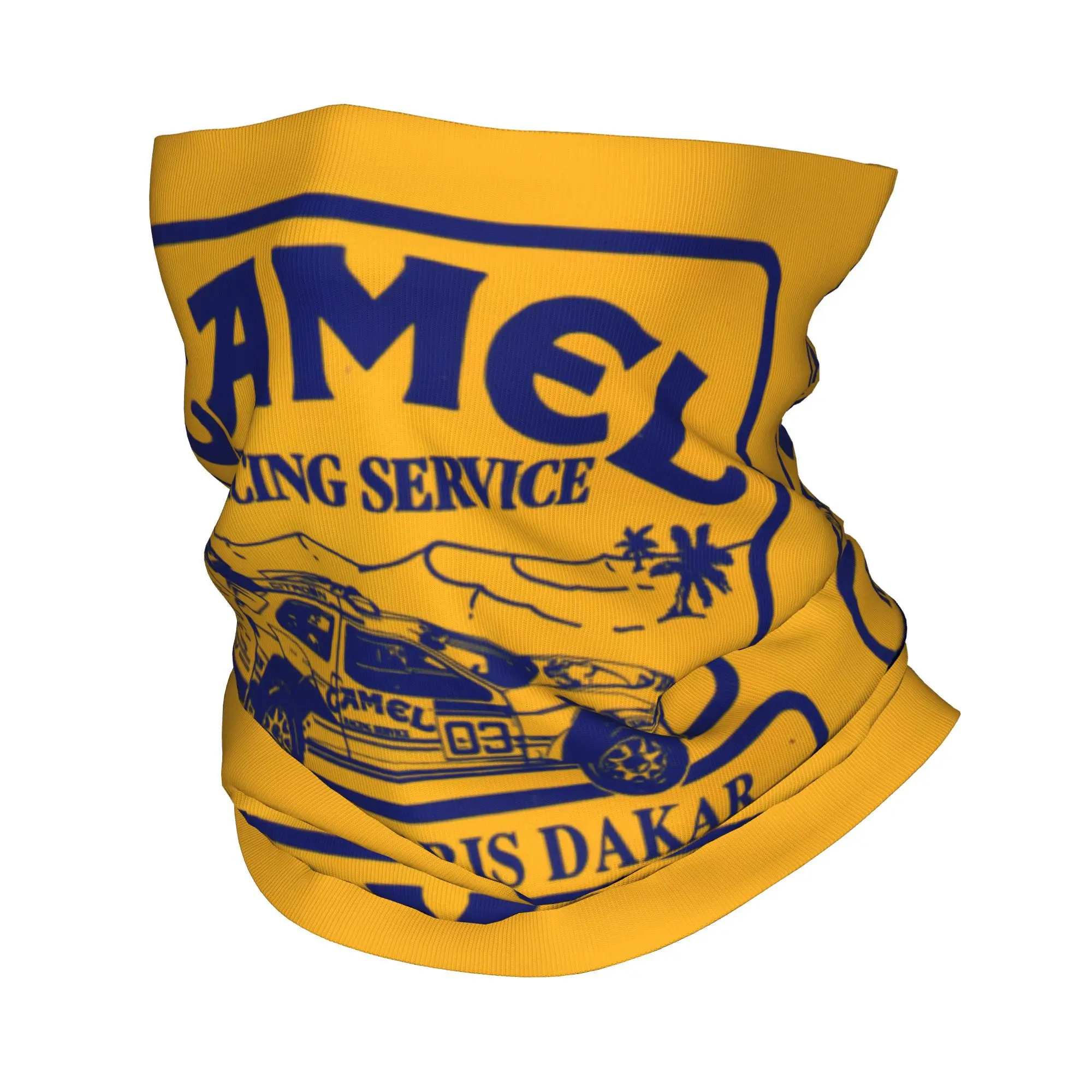 CUSTOM CAMEL Trophy Defender 110 ฤดูหนาวแถบคาดศีรษะคออุ่นเดินป่าตั้งแคมป์ผ้าพันคอ Moto สีเหลือง Face Bandana Gaiter