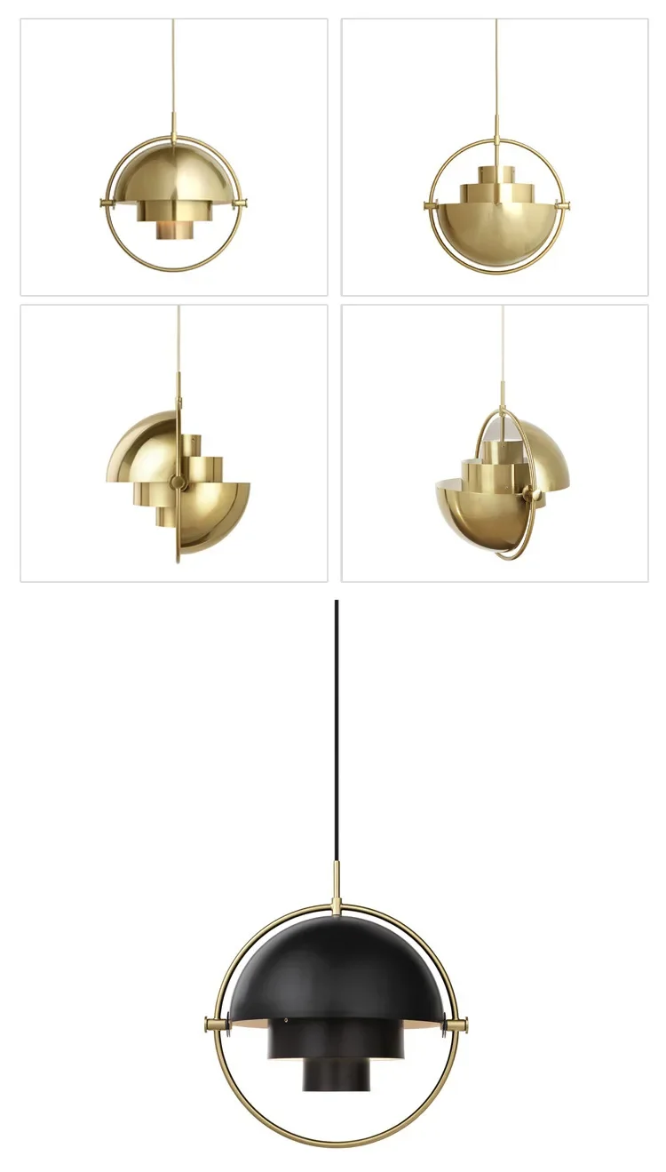Danish Design Iron Pendant Lights Dining Room Post Modern Gubi Hanging Lamp for Bedroom Kitchen Home Decor LED Lighting Fixtures