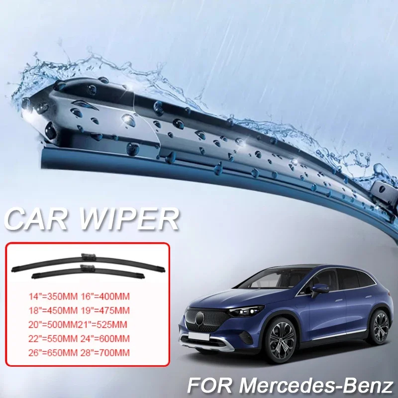 

2pcs For Mercedes-Benz A B C E-CLASS EQA GLA EQB GLB EQE SUV GLC GLE COUPE W177 W247 Car Blade Windshield Wiper Rubber Accessory