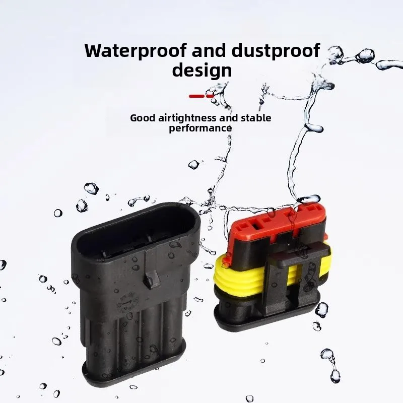 1/2/3/4/5/6P Automotive waterproof connector Female Male Waterproof Electrical Wire Cable harness connector Wireless car plug