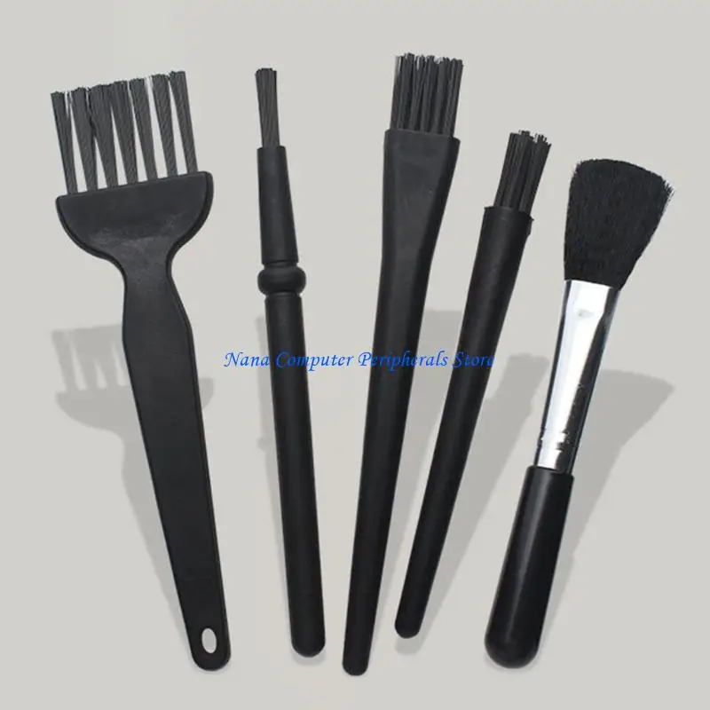 F68C 4/5PCS Cleaning for Dust Removal for Electronics Anti Static Brushes Small
