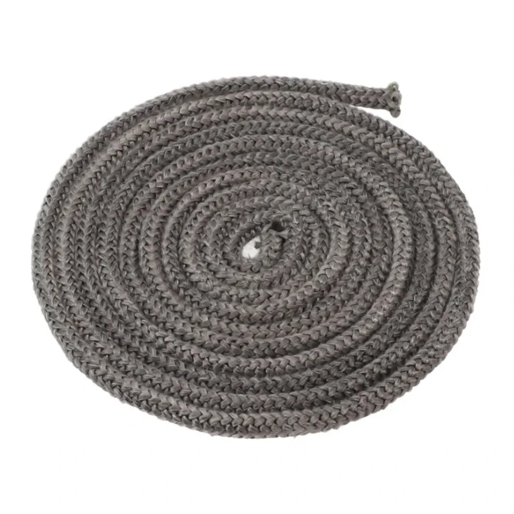 Adjustable Fit Black Fiberglass Rope Fireplace Gasket Cord Easy Installation Enhanced Safety High-temperature Resistant