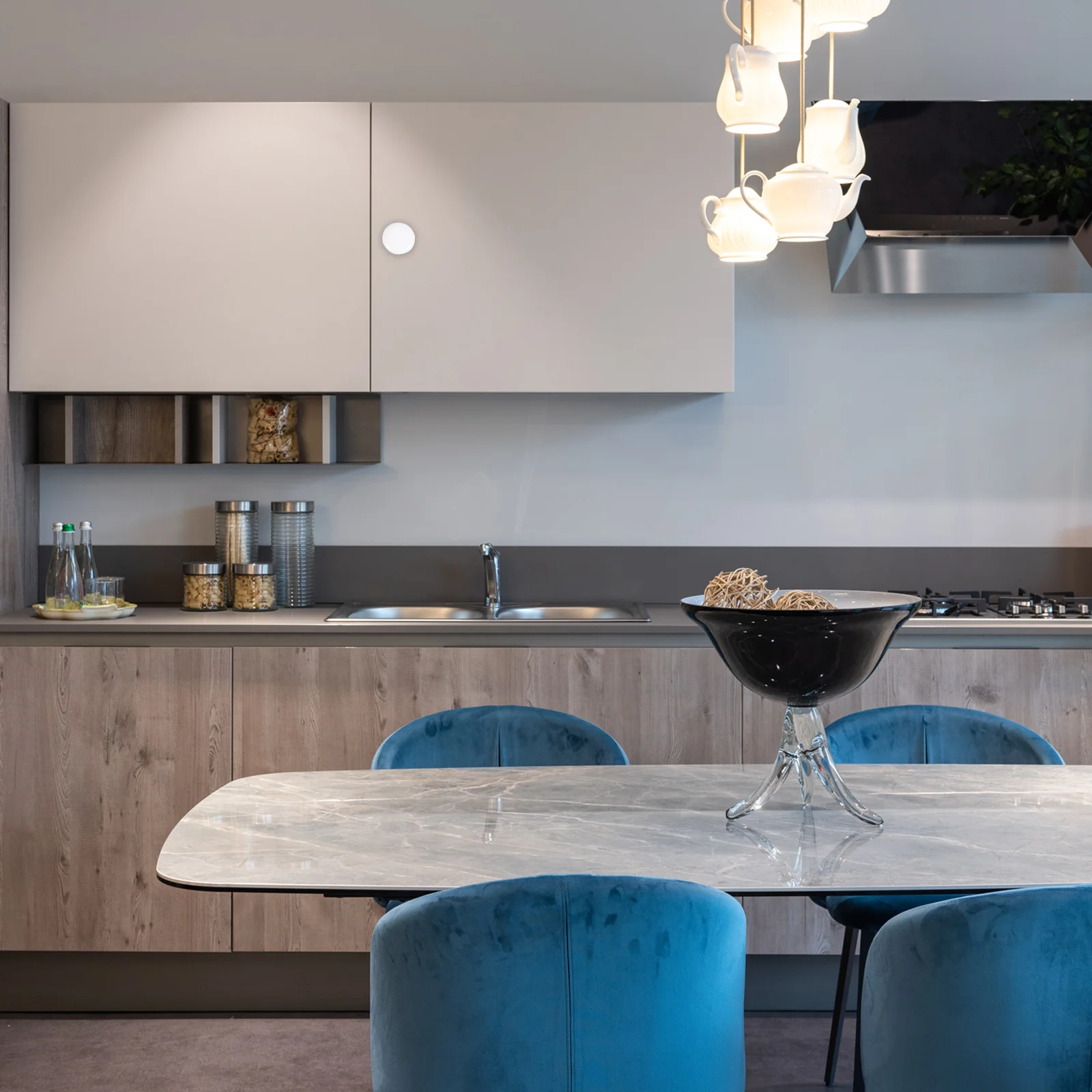 

6pcs Cabinet Handle Alloy Drawer Pull Knob Round For Wardrobe Door Furniture Simple Design Durable Hardware Accessory