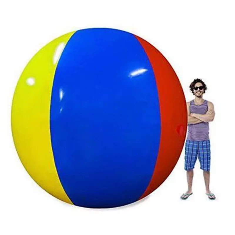 80cm/100cm/150cm Giant Inflatable Beach Ball Pool Play Ball Large Inflatable Colorful Ball Toys for Children