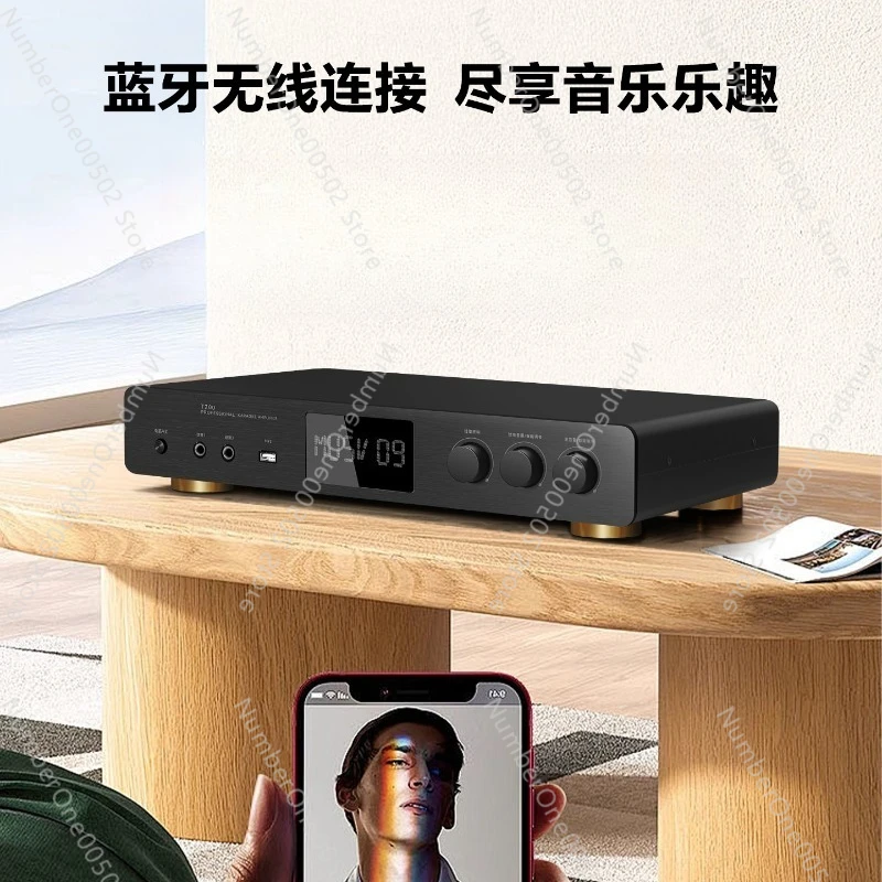 ​ مضخم كاريوكي منزلي احترافي عالي الطاقة KTV خلاط استقبال مع بلوتوث لآلة الكاريوكي