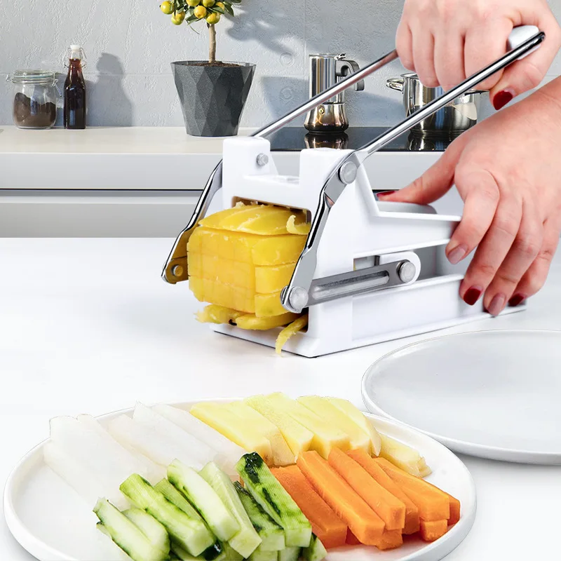 Multifunction Stainless Steel French Fry Potato Cutter Slicer Chipper For Cucumber Vegetables Carrot Kitchen Supplies