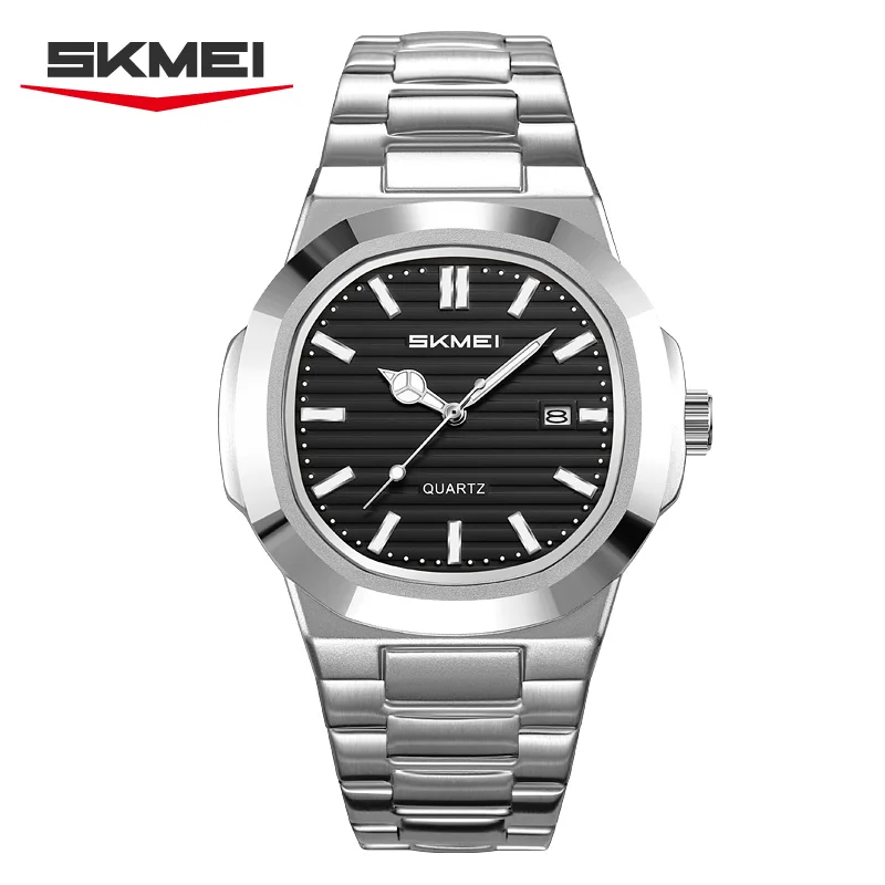 

SKMEI 2660 Men's Quartz Watch Waterproof Night Light Men's Watch Time Date Business Stainless Steel Strap Watch Montre Homme