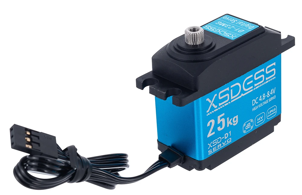 25kg Rc Servo Ip68 métal étanche Servo pour Rc 1/10 1/8 Traxxas Trx4 Axial Scx10 Rgt Rc4wd voiture sur chenilles Robot camion pièces de Robot