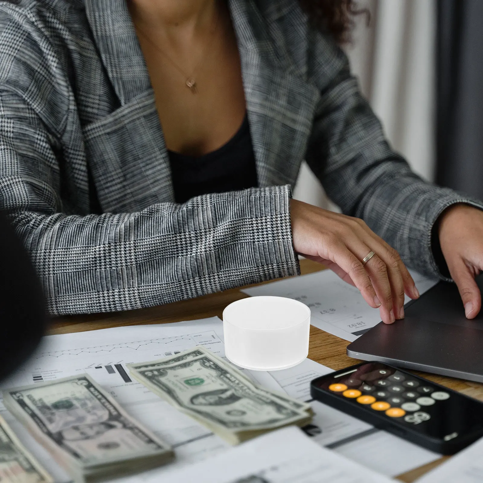 

4Pcs Fingertip Moistener Sponge Non-Slip Tool for Cash Counting Envelope Moistener Cashier Must Have Counting Supply