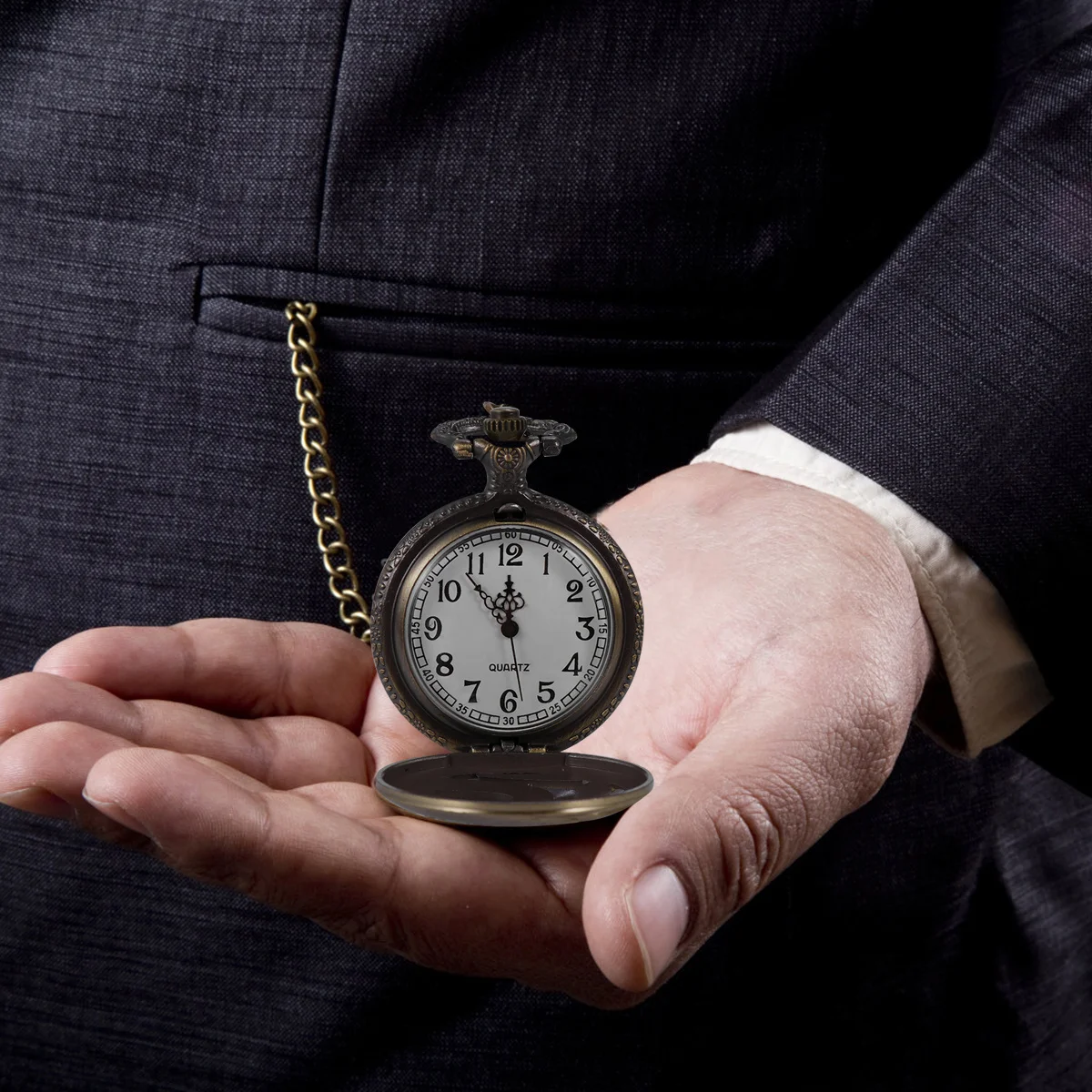 뱀의 해를 위한 1개의 빈티지 퀄츠 시계, 유니섹스 레트로 펜던트 타임피스