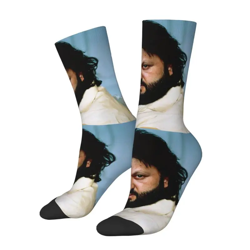 Spanish Flamenco Singer Parrita Mens Crew Socks Unisex Funny 3D Printing Dress Socks