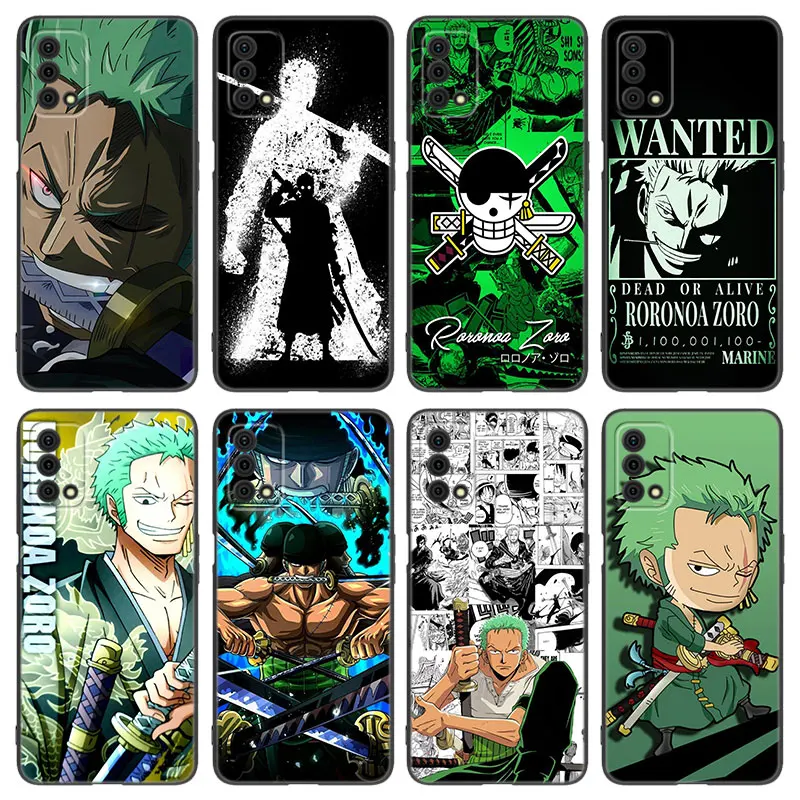 O-One Piece Roronoa Zoro Phone Case For OPPO Reno 10 11 Pro Plus A55 A57 A58 A72 A74 4G A98 5G A15 A16 A17 A38 A54 A76 A94