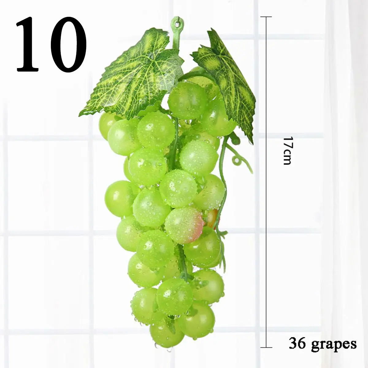 Uvas de Plástico Realistas para Decoración de Jardín, Bodas y Hogar, Fruta Artificial de Simulación