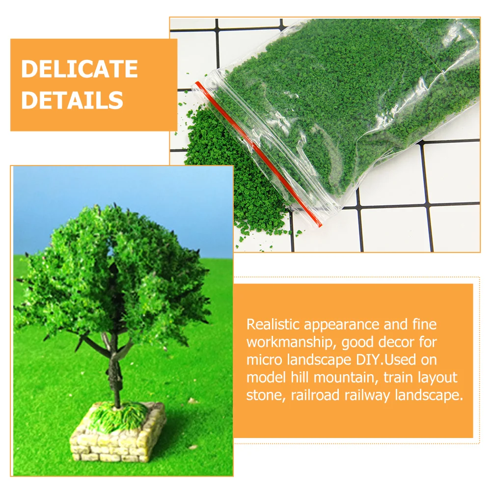 3 Bags Scene Fake Lawn Material Plants Sponge Tree Powder Green Artificial Moss Decor