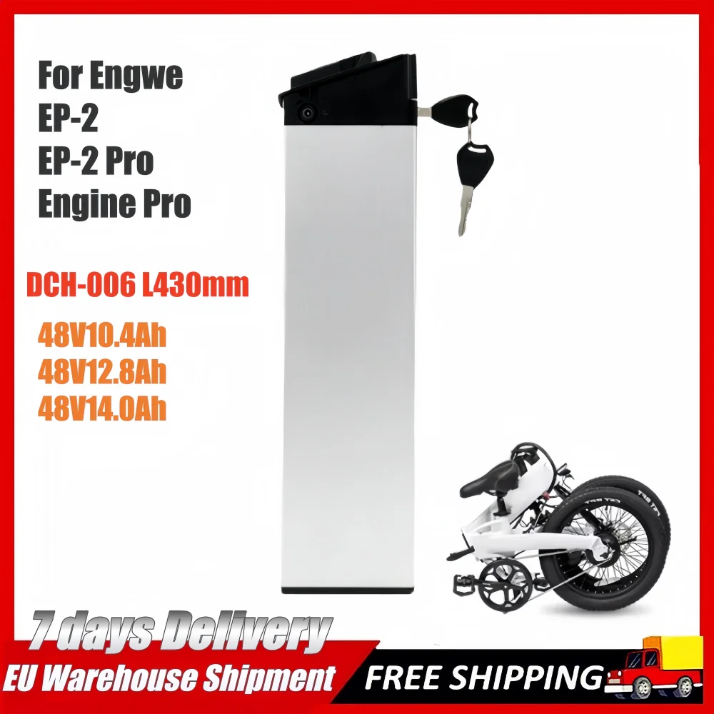 ENGWE EP-2 Pro/EngINE Pro Batteria per bicicletta pieghevole 48V 14Ah 12.8Ah 10.4Ah Batterie al litio adatte per LAFLY X3/JINGHMA R7 R5