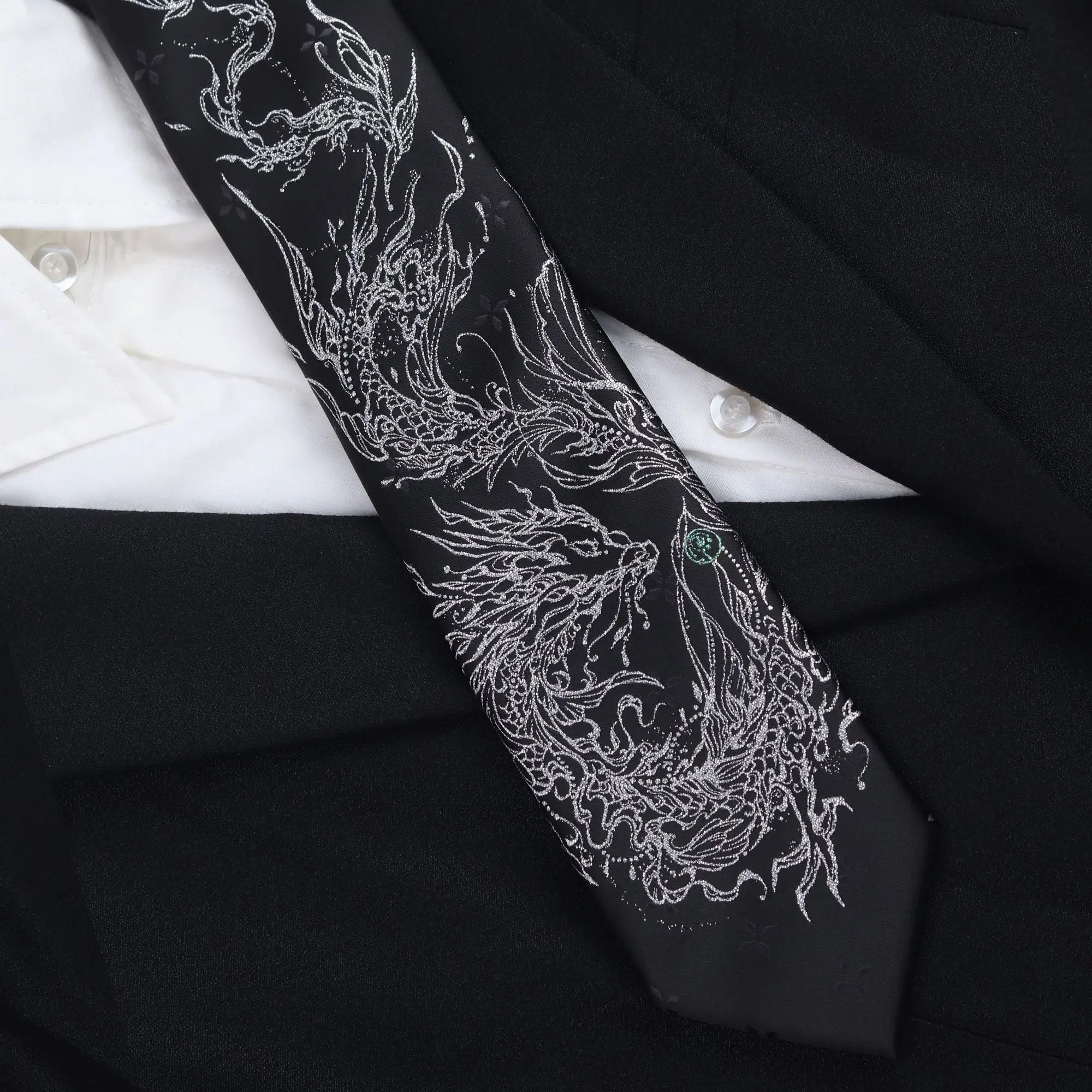 

Новая униформа Hualong Jk Dk, галстук ручной работы, жаккардовый галстук с золотой и серебряной нитью, галстук Fiesta, карнавал, Хэллоуин, Cosplay