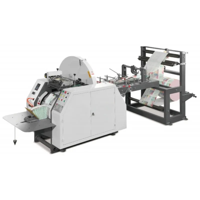 Fully Automatic Higher Efficiency Simple Machine To Make Shopping Paper Bag High Quality Kraft Food Paper Bag Making Machine