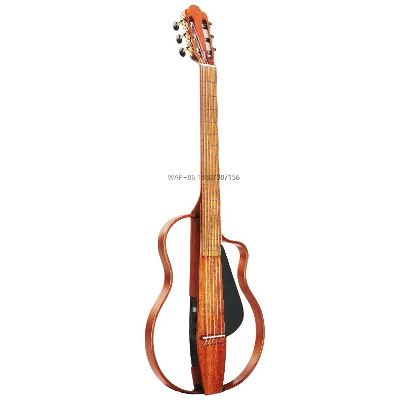 Smart Silent 38 Inch 6-String Nylon String Mahogany Body Matte Finish Acoustic Guitar for Music Lover