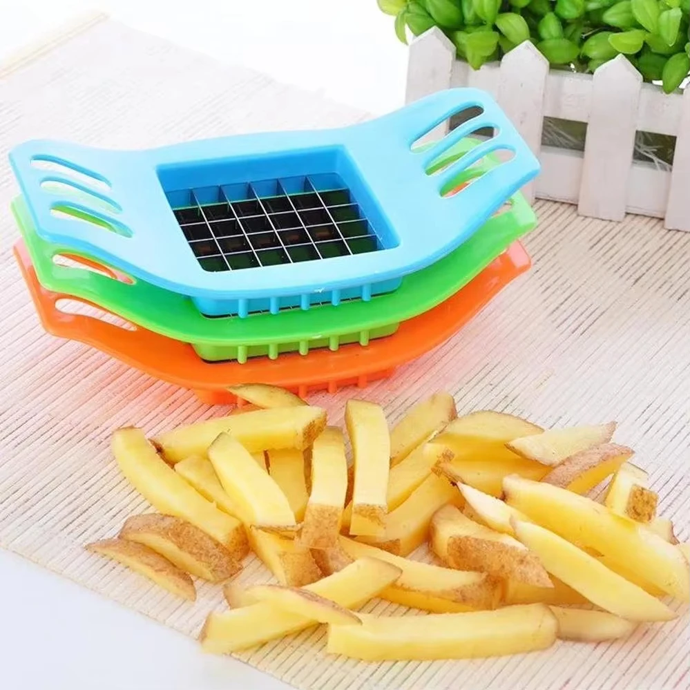 Stainless Steel Vegetable Potato Slicer Cutter Chopper Chips Making Tool