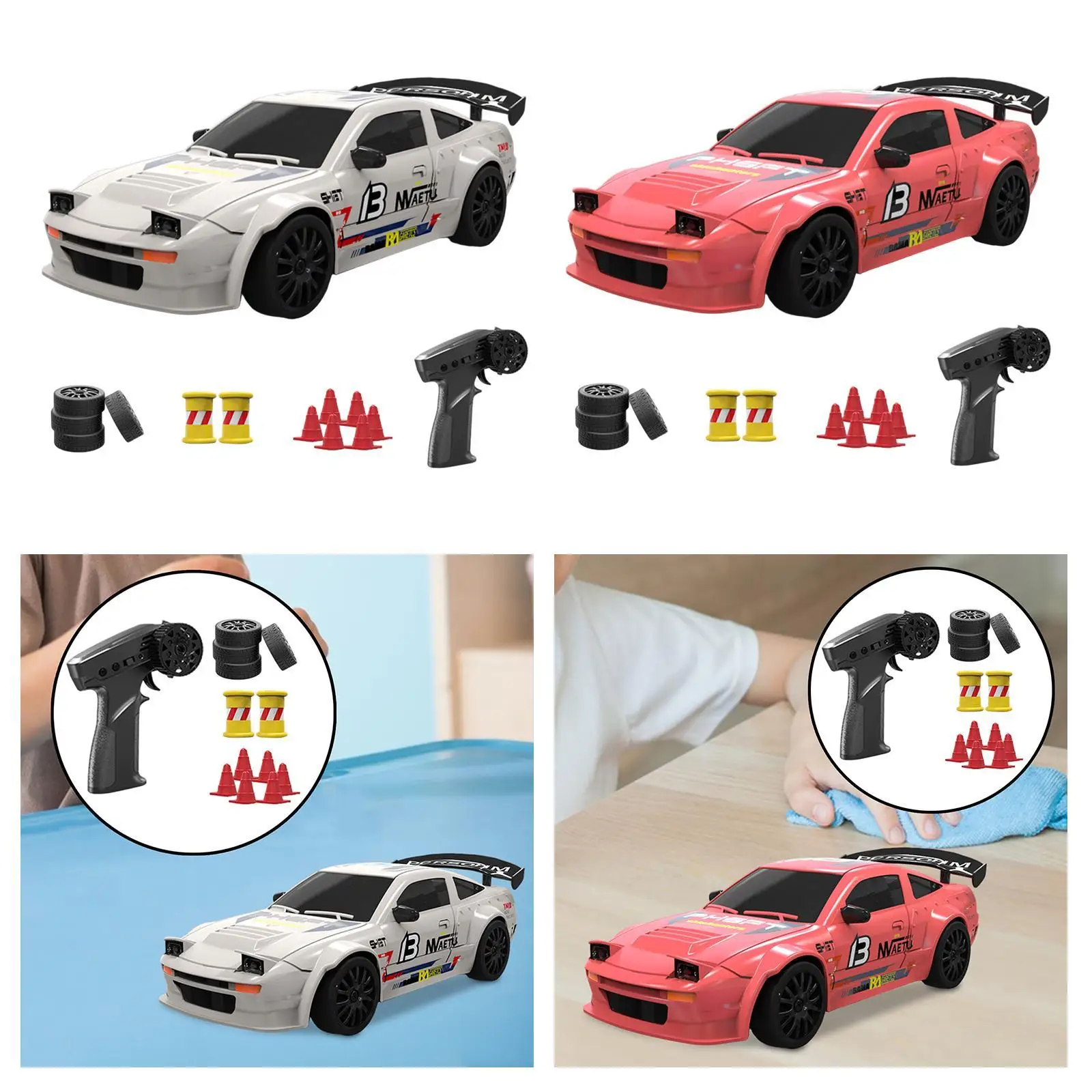 Escala 1:24 RC Drift Tire Car Modelo Drift Sport Toy Car para meninos meninas adultos