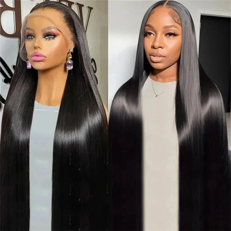 30 32 Inch Bone Straight Human Hair Lace Frontal Wigs Brazilian 13x4 13x6 Hd Lace Front Human Hair Wigs For Women 180 delivery