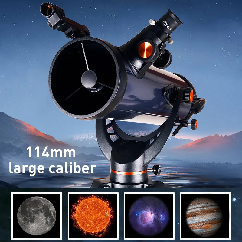 Professional 40-300X Magnification Outdoor Reflective Powerful Telescope For Adult Beginner Moon Space