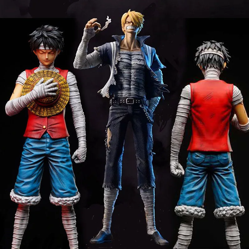 

Anime One Piece Luffy Figures Monkey D. Luffy Bandages Silence Sanji Action Figure PVC Statue Collection Model Toy Ornamen Gifts