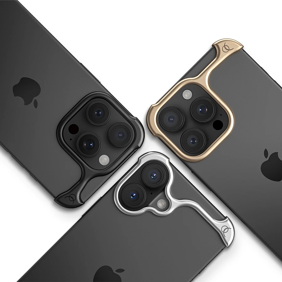 

Чехол для телефона из алюминиевого сплава Arc Pulse для iPhone 7 Air 6 plus 5 pro 4 3 pro Max, защитный чехол без рамки Naked hine