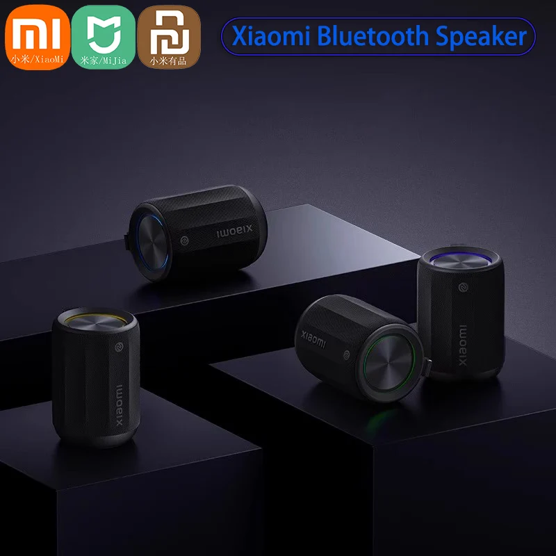 Xiaomi Mijia IP67 Outdoor Waterproof Bluetooth Speaker Mini BT5.3 RGB Light 360°Omnidirectional Stereo Portable Sound