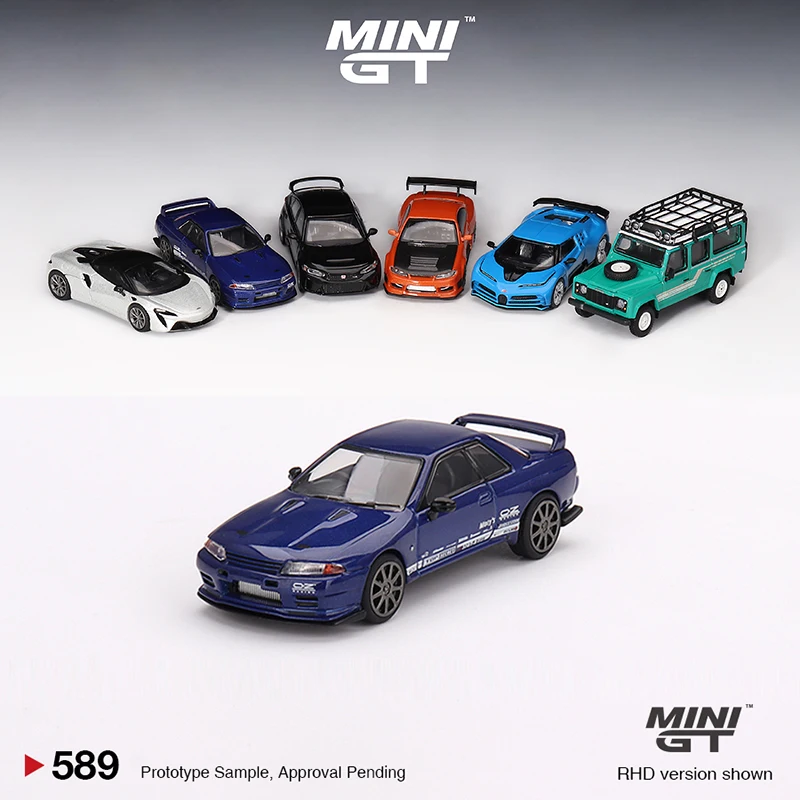 

MINIGT 1:64 Model Car Skyline GT-R VR32 Alloy Die-Cast Vehicle #589 RHD