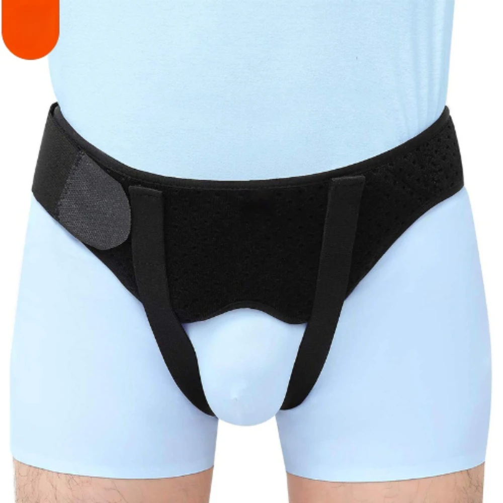 

Medical Hernia Belt Adjustable Man Inguinal Groin Support Inflatable Hernia Bag With 2 Removable Compression Pad Pain Relief New