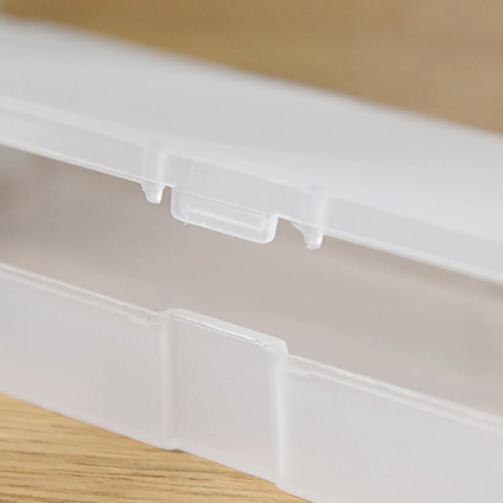 

4Pcs Durable Plastic Pencil Boxes Semi Transparent Large Capacity School Pen Case Portable Storage Organizer Pencil Case