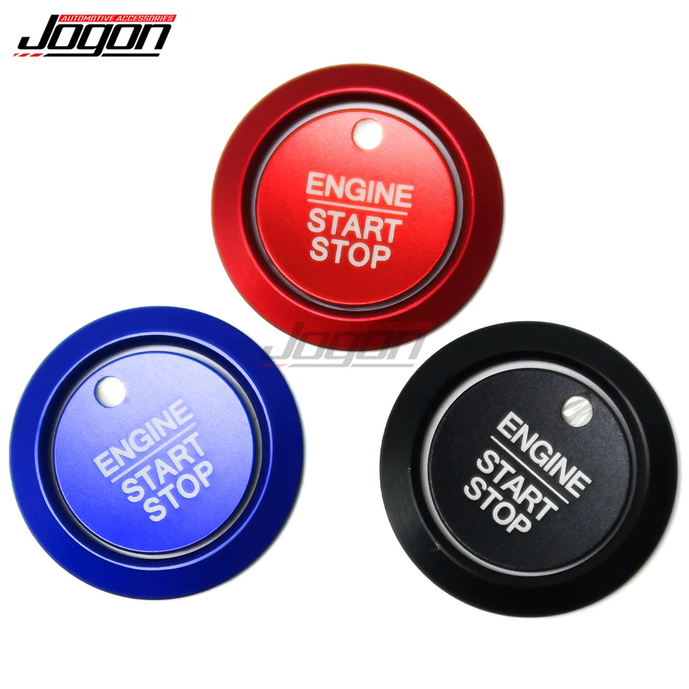 Car Engine Start Stop Switch Button Overlay Cover Trim For Ford F-150 Fusion Explorer Focus Edge Taurus Car Stickers Accessories