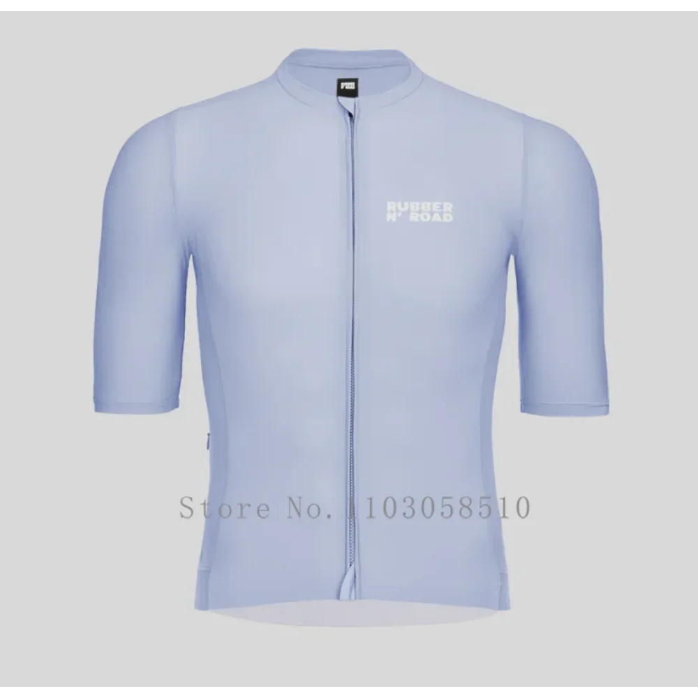 Rubber N'road Cycling Jersey Mans Kleding Mountain Uniforme Fietscyclus Breatha Sport Shirts Kleding Maillot Ciclismo Hombre