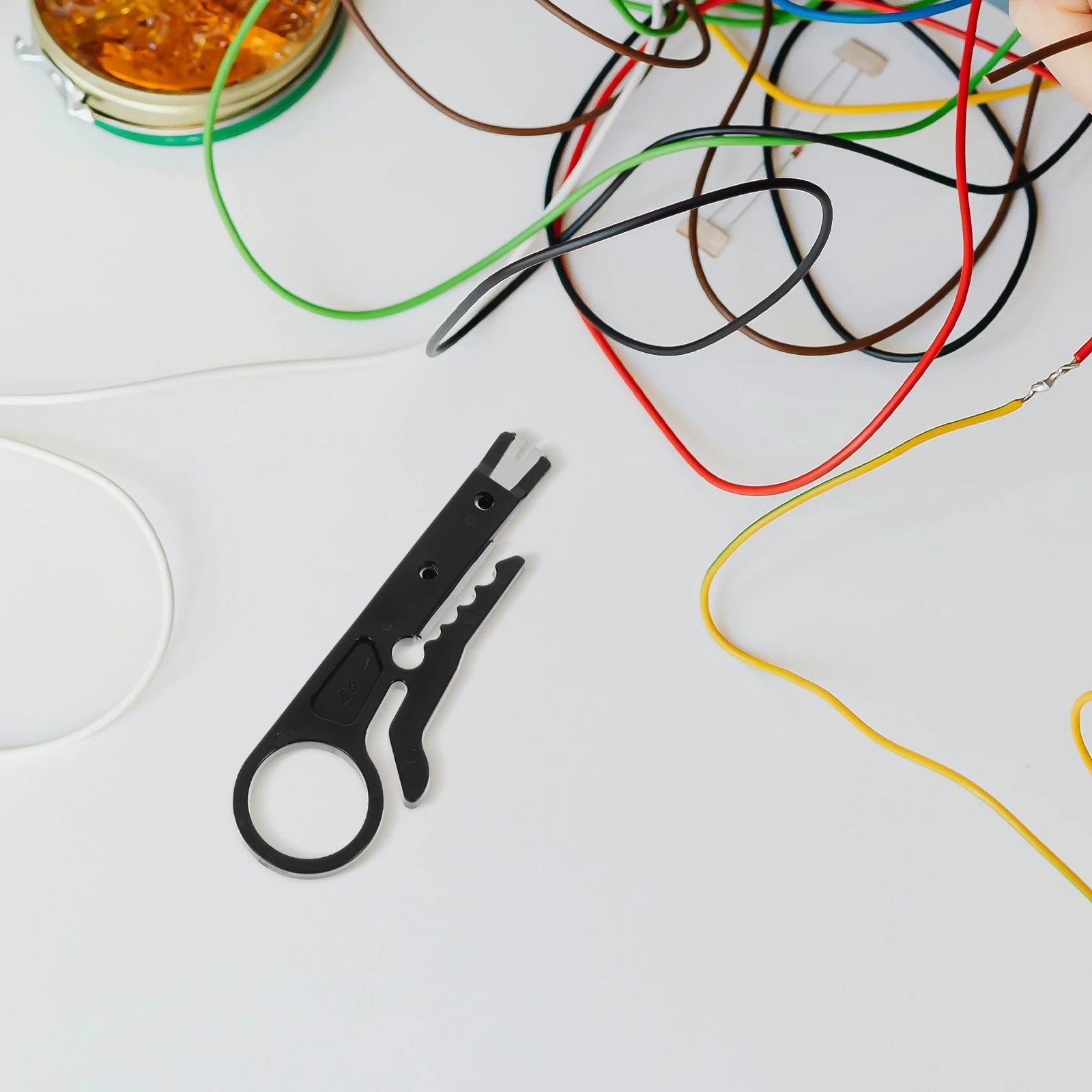 

10 Pcs Wire Strippers Cable Electricians Tools Small Steel Cutters RJ45 CAT6 UTP Phone Computer Cables Strip