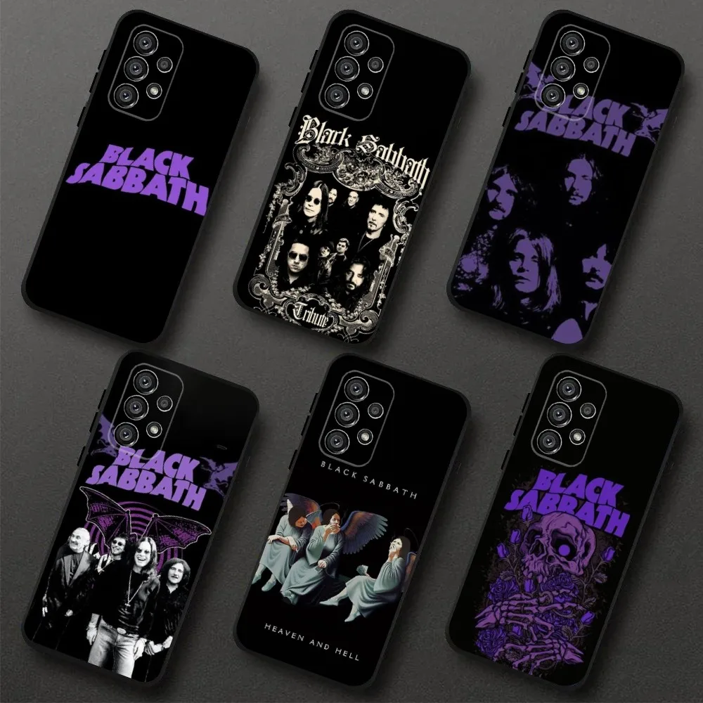 

Black S-Sabbath Smart Phone Case For Samsung Galaxy A20,A21s,A22,A31,A32,A52,A53,A72,73,A80,A91 Soft Black Cover