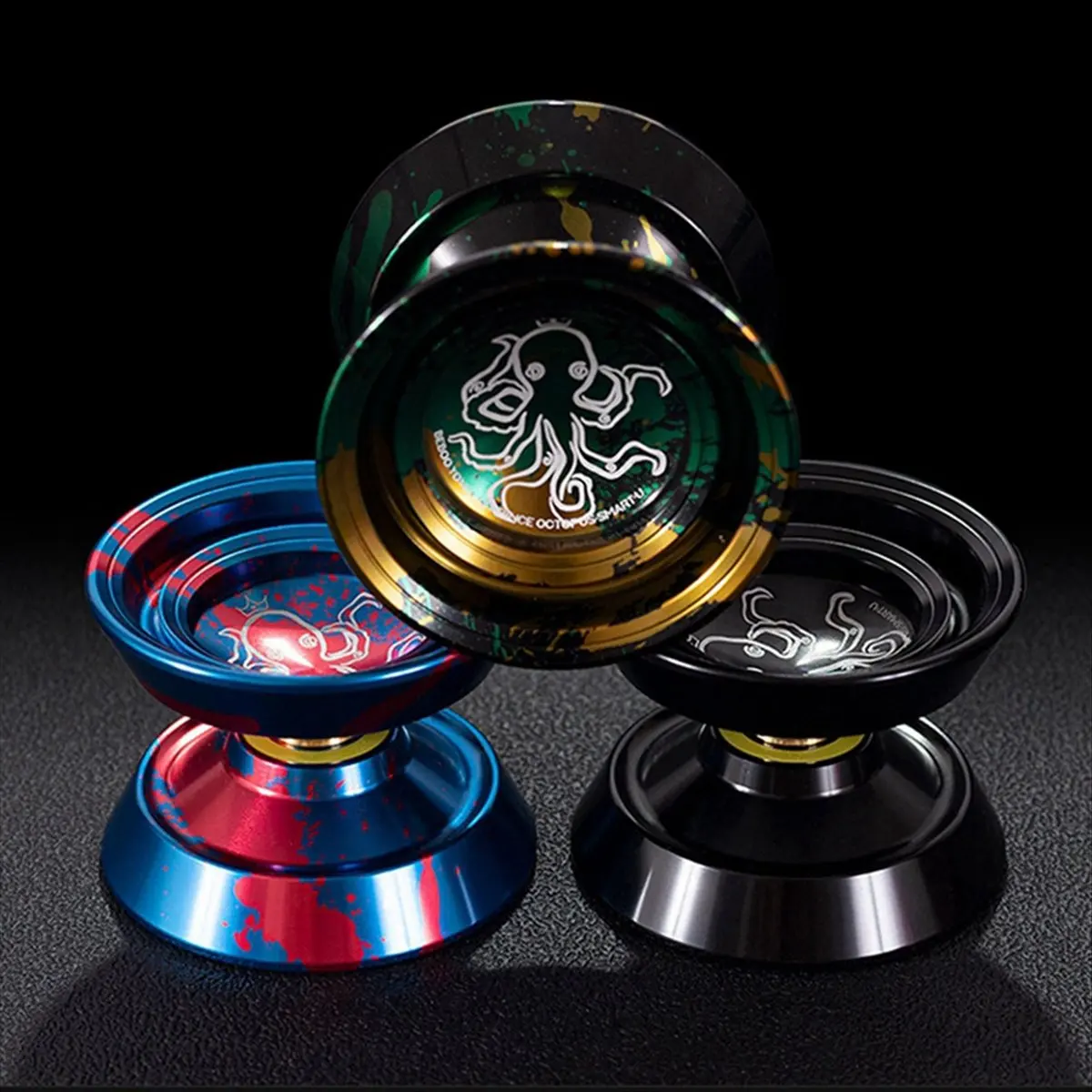 ABJV  Professional Metal Yoyo with 10 Ball Bearing Unresponsive YoYo for Kids Adult and Beginners C