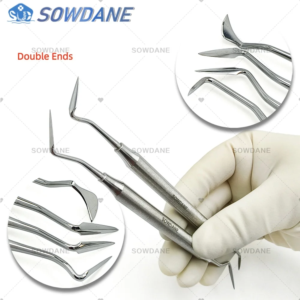 

Dental Scaler Cutter Tooth Cleaning Double Ends Stainless Steel Dental Periodontal Gingival Blade Scaler Knife