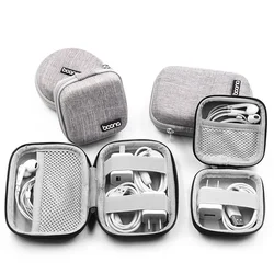 Multifunctional Data Cable Storage Bag Portable Earphone Bag Organizer Digital Gadget Storage Box Charger U Disk Protection Case