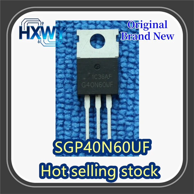 

(10/50 pieces) SGP40N60UF G40N60UF TO-220 IGBT tube 40A 600V Brand new original, in stock, fast shipping.