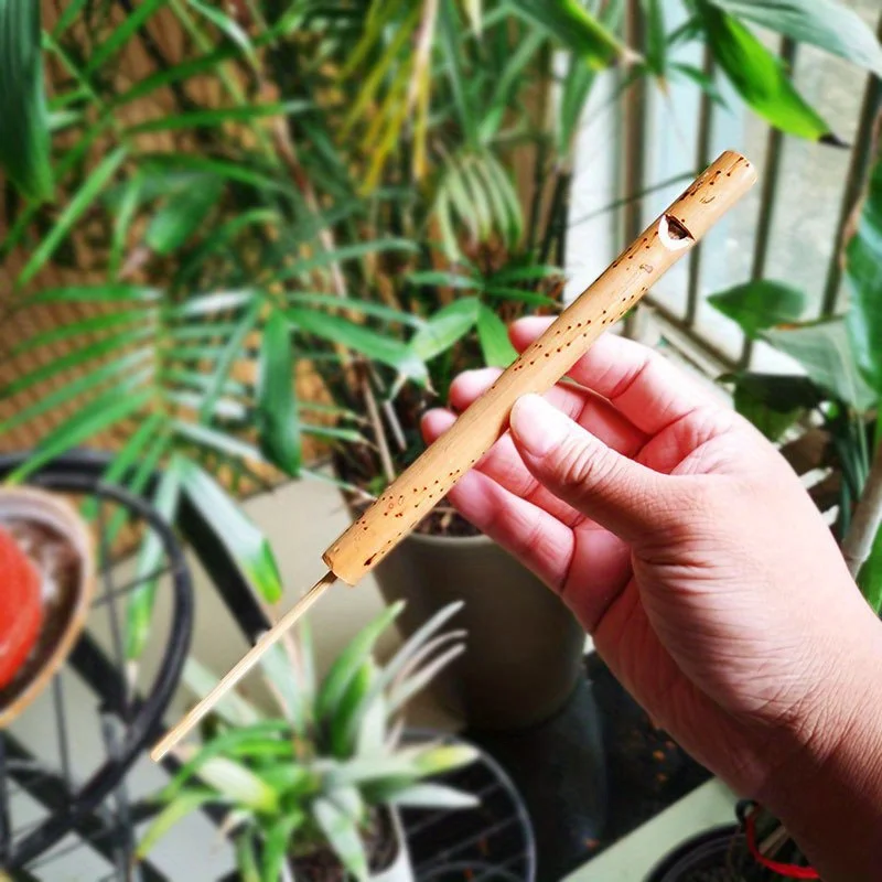 4Pcs Thailand Specialty Bamboo Flute Bird Whistle Handcrafted Simulation Bird Call Nostalgic Miniature Mouth Blown Whistle