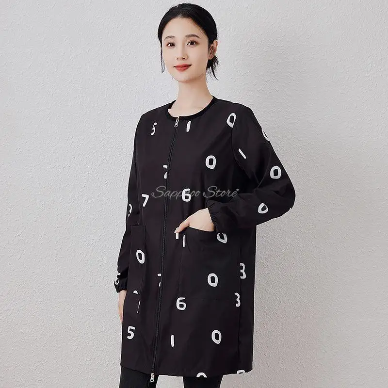 2025 Dog Grooming Uniform Pet Groomer Waterproof Gown Hairdressing Work Clothes Beauty Salon Robe Hairdresser Uniforms Women Men